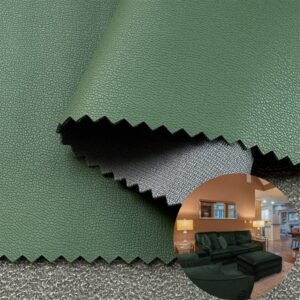 Green Faux Leather PU Leather Roll Material for Upholstery Furniture or Decoration (Sofas, Beds, Cabinets, Interior Wall etc.)