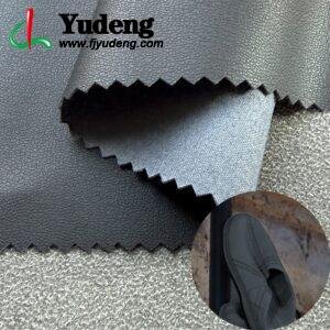 Black Faux Leather PU Leather Roll Material for Shoes and Clothes (Sandal, Label, Upper, Jacket etc.)