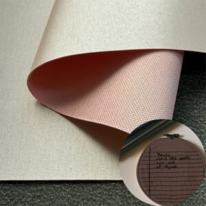 Pink Man Made Leather PU Leather Roll Material for Screen Printing or Embroidery