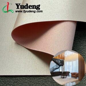 Pink PU Coated Fabric PU Leather Roll Material for Upholstery Furniture or Decoration (Sofas, Beds, Cabinets, Interior Wall etc.)