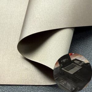 Beige Synthetic Leather PU Leather Roll Material for Desk Pads Table Protection Mats