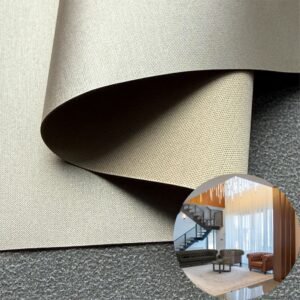 Beige Vegan Leather PU Leather Roll Material for Upholstery Furniture or Decoration (Sofas, Beds, Cabinets, Interior Wall etc.)