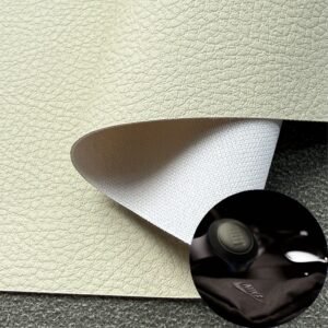 White Environmental Leather PU Leather Roll Material for Electronics Portable Bags (Earphone Bags, USB Cable Bags etc.)