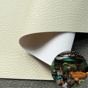 White Fake Leather PU Leather Roll Material for Upholstery Furniture or Decoration (Sofas, Beds, Cabinets, Interior Wall etc.)