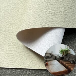White Faux Leather PU Leather Roll Material for Upholstery Furniture or Decoration (Sofas, Beds, Cabinets, Interior Wall etc.)