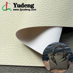 White Environmental Leather PU Leather Roll Material for Bags and Suitcases (Handbags, Backpacks, Luggage Cases etc.)