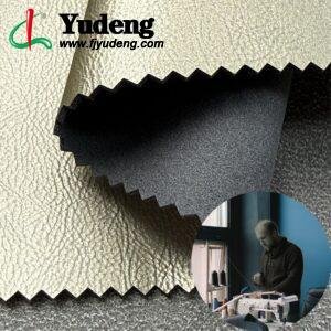 Yellow PU Coated Fabric PU Leather Roll Material for Gym Equipments (Sandbag, Boxing Gloves, Exercise Machines etc.)