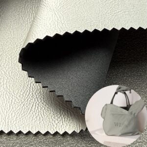 Gray Environmental Leather PU Leather Roll Material for Bags and Suitcases (Handbags, Backpacks, Luggage Cases etc.)