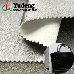 Silver Synthetic Leather PU Leather Roll Material for Bags and Suitcases (Handbags, Backpacks, Luggage Cases etc.)