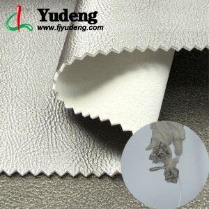 Silver Vegan Leather PU Leather Roll Material for Electronics Portable Bags (Earphone Bags, USB Cable Bags etc.)
