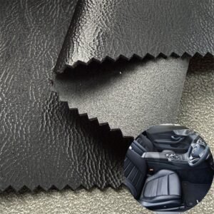 Black Faux Leather PU Leather Roll Material for Car Seats Automobile Interior