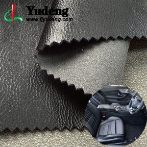 Black Faux Leather PU Leather Roll Material for Car Seats Automobile Interior