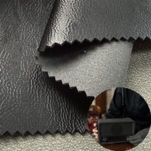 Black Rexine PU Leather Roll Material for Electronic Products (Camera, Radio, Game Machine, Remote Control etc.)