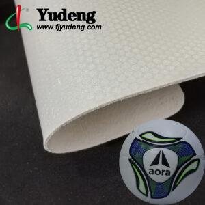 Pearl White PU Leather Material for Sporting Balls (Soccer Balls, Footballs, Volleyballs Etc.)
