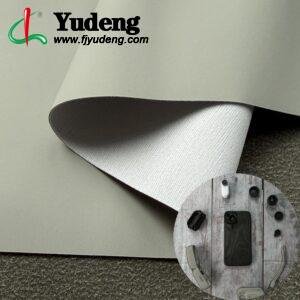 Gray China Polyurethane Leather PU Leather Roll Material for Tablet Cases Phone Cover