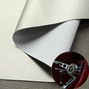Silver Imitation Leather PU Leather Roll Material for Car Seats Automobile Interior