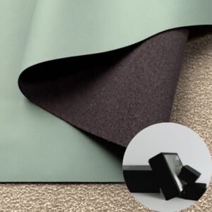 Green PU Rexine Roll PU Leather Roll Material for Package Box Surface Cover (Jewelry Box, Cosmetic Box, Electronics Box etc.)