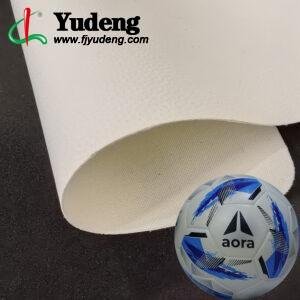 White PU Rexine Fabric PU Leather Material for Sporting Balls (Soccer Balls, Footballs, Volleyballs Etc.)