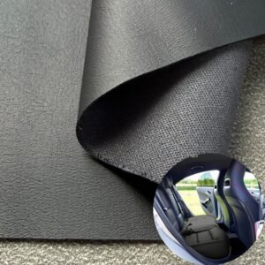Black Environmental Leather PU Leather Roll Material for Car Seats Automobile Interior