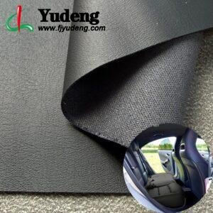 Black Environmental Leather PU Leather Roll Material for Car Seats Automobile Interior