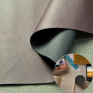 Red Fake Leather PU Leather Roll Material for Writing Notebook Cover Book Front Cover Binding