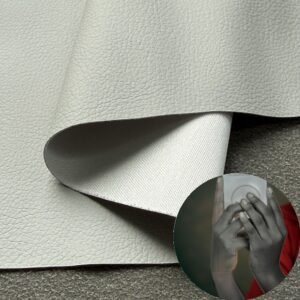 Gray Man Made Leather PU Leather Roll Material for Tablet Cases Phone Cover