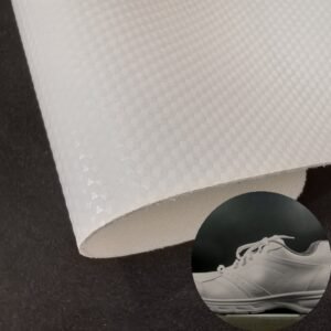 White PU Rexine Roll PU Leather Roll Material for Shoes and Clothes (Sandal, Label, Upper, Jacket etc.)