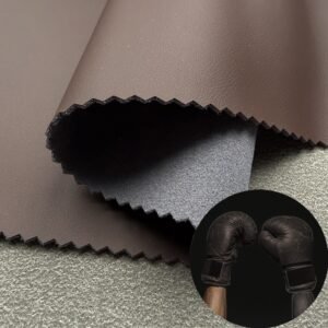 Coffee Faux Leather PU Leather Roll Material for Gym Equipments (Sandbag, Boxing Gloves, Exercise Machines etc.)