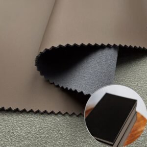 Brown Environmental Leather PU Leather Roll Material for Writing Notebook Cover Book Front Cover Binding