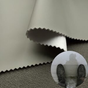 Gray Environmental Leather PU Leather Roll Material for Shoes and Clothes (Sandal, Label, Upper, Jacket etc.)