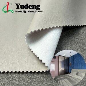 Gray PU Coated Fabric PU Leather Roll Material for Upholstery Furniture or Decoration (Sofas, Beds, Cabinets, Interior Wall etc.)