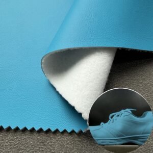 Blue Environmental Leather PU Leather Roll Material for Shoes and Clothes (Sandal, Label, Upper, Jacket etc.)