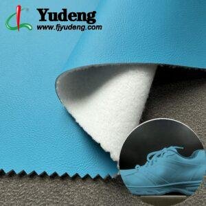 Blue Environmental Leather PU Leather Roll Material for Shoes and Clothes (Sandal, Label, Upper, Jacket etc.)