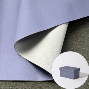 Purple PU Rexine Fabric PU Leather Roll Material for Package Box Surface Cover (Jewelry Box, Cosmetic Box, Electronics Box etc.)