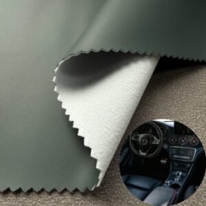 Green Vegan Leather PU Leather Roll Material for Car Seats Automobile Interior