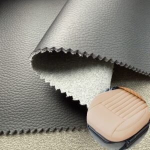 Black Rexine Leather PU Leather Roll Material for Car Seats Automobile Interior