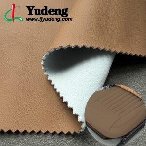 Orange PU Rexine Roll PU Leather Roll Material for Car Seats Automobile Interior