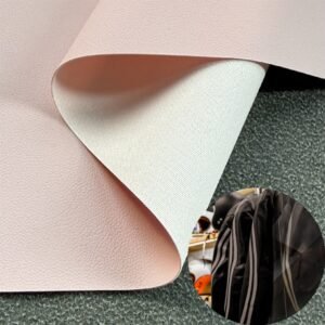 Pink Man Made Leather PU Leather Roll Material for Shoes and Clothes (Sandal, Label, Upper, Jacket etc.)