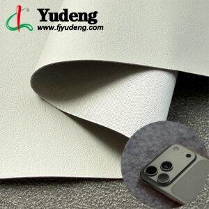 Gray PU Rexine Fabric PU Leather Roll Material for Tablet Cases Phone Cover