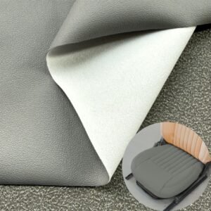 Gray China Polyurethane Leather PU Leather Roll Material for Car Seats Automobile Interior
