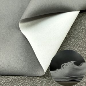 Gray Man Made Leather PU Leather Roll Material for Shoes and Clothes (Sandal, Label, Upper, Jacket etc.)