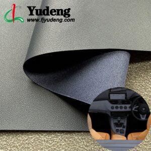 Blue PU Rexine Fabric PU Leather Roll Material for Car Seats Automobile Interior