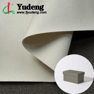 White Leather Fabric PU Leather Roll Material for Package Box Surface Cover (Jewelry Box, Cosmetic Box, Electronics Box etc.)