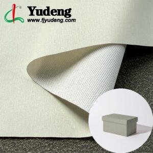White Leather Fabric PU Leather Roll Material for Package Box Surface Cover (Jewelry Box, Cosmetic Box, Electronics Box etc.)