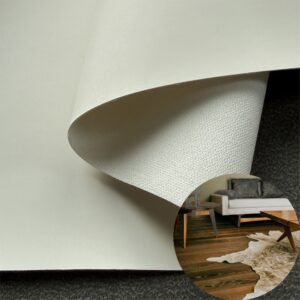 White Vegan Leather PU Leather Roll Material for Upholstery Furniture or Decoration (Sofas, Beds, Cabinets, Interior Wall etc.)