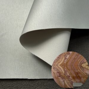 Silver Leather Fabric PU Leather Roll Material for InteriorWall