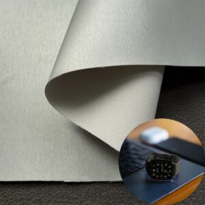 Silver Synthetic Leather PU Leather Roll Material for Watch