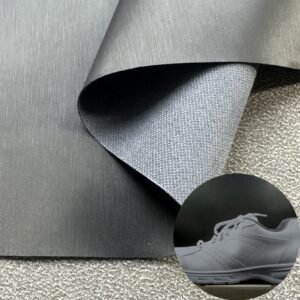 Black Synthetic Leather PU Leather Roll Material for Shoes and Clothes (Sandal, Label, Upper, Jacket etc.)