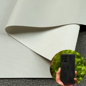 White Synthetic Leather PU Leather Roll Material for Tablet Cases Phone Cover