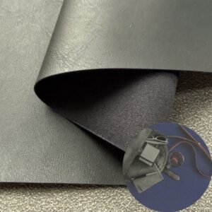 Black Synthetic Leather PU Leather Roll Material for Bags and Suitcases (Handbags, Backpacks, Luggage Cases etc.)